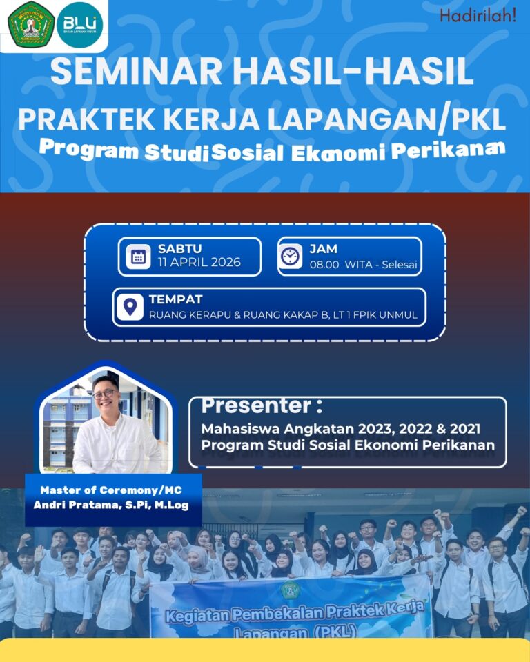 SEMINAR HASIL-HASIL PRAKTEK KERJA LAPANGAN/PKL