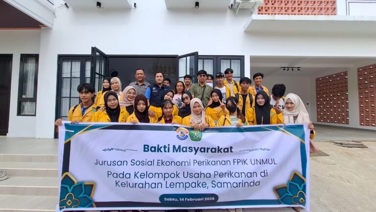 KEGIATAN BAKTI MASYARAKAT  JURUSAN SOSEK PERIKANAN DI KELURAHAN LEMPAKE KOTA SAMARINDA
